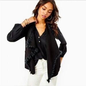 NWOT LILLY PULITZER Essex Sweater Vest In Black size S